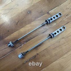 Ringle Holey Stix Titanium Front and Rear QR Skewer Pair Vintage Mountain Bike