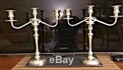 S. Kirk & Son Sterling Silver Vintage Candelabra (Pair) Beautiful Condition