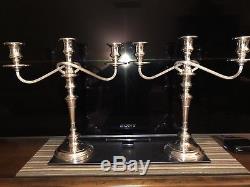 S. Kirk & Son Sterling Silver Vintage Candelabra (Pair) Beautiful Condition