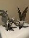 Scully And Scully Vintage Italian Silver Plate Pair Fighting Roosters