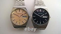 Seiko White QHY030 Blue QHY031 Seiko Lord Quartz 7853-7010 Vintage Quartz Pair