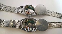 Seiko White QHY030 Blue QHY031 Seiko Lord Quartz 7853-7010 Vintage Quartz Pair