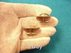 Sensational Old Vtg Pair Of Handcrafted Sterling Silver Concho Style Cufflinks
