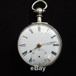 Silver Case Pair Alexander Moore Fusee Pocket Watch c1861 Cumnock Scotland