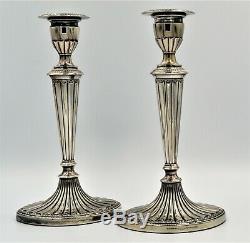 Silver Plated Pair Candlesticks 10 Superb Falstaff Vintage