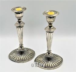 Silver Plated Pair Candlesticks 10 Superb Falstaff Vintage