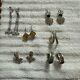 Six Pairs Of Sterling Silver Earrings, Some Vintage