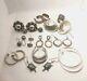 Sterling 925 Earring Lot 104 Grams 12 Pairs All Wearable Vintage To Modern
