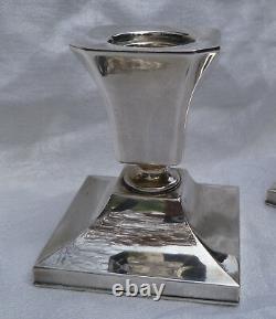 Sterling 950 Pair Silver Candle Holders Vintage Japan Silver
