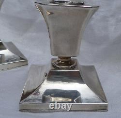 Sterling 950 Pair Silver Candle Holders Vintage Japan Silver