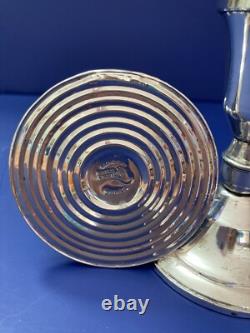 Sterling Candlesticks Duchin CreationVtg Pair of 3 3/4 H Weighted Bottoms