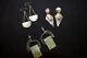 Sterling Silver 925 Pair Set Art Deco Vintage Earrings