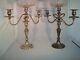 Sterling Silver Candelabra-candlesticks Pair Vtg Fisher Convertible 329 6 Pieces