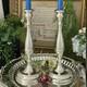Sterling Silver Candle Holders Vintage Firenze Italy Dinner Taper Candleholders