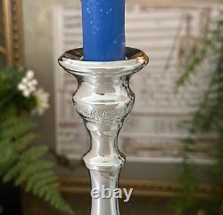 Sterling Silver Candle Holders Vintage Firenze Italy Dinner Taper Candleholders