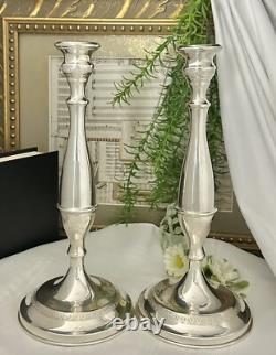 Sterling Silver Candle Holders Vintage Firenze Italy Dinner Taper Candleholders