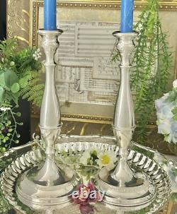 Sterling Silver Candle Holders Vintage Firenze Italy Dinner Taper Candleholders