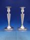 Sterling Silver Candlestick Pair 7 1/2 Vintage Unknown Maker G608 (#7082)