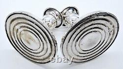 Sterling Silver Candlesticks Holders Mueck-Carey Pr (2) Weighted Vintage 4-1/4