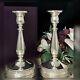 Sterling Silver Prelude International Silver Candle Holders Vintage Candlesticks