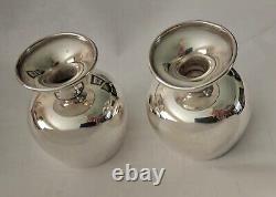 Sterling Silver RARE QUEEN ELIZABETH II Brandy/Port Goblet Cups Vtg. 1969 (Pair)