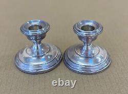 Sterling Silver Vintage Pair of Hamilton Candle Holders