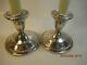 Sterling Silver Vintage Pair Of Hamilton Candle Holders