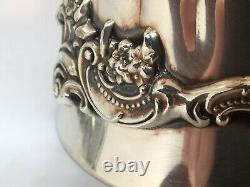 Stunning Pair Antique Vintage Baroque Goblet By Wallace Silverplate 1941