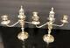 Stunning Vintage Sterling Silver 950 Matched Pair 3 Arm Candlesticks 649+ Grams