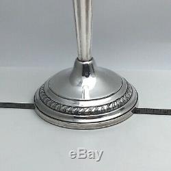 Stunning Vintage Sterling Silver Pair Candlesticks Weighted