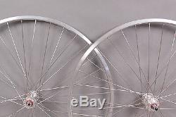 Sun M13 27 inch silver rims 5,6,7 speed freewheel hubs wheelset