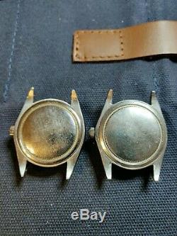 TWO Vintage Rolex Oysterdate Precision 6694 Stainless 34mm Date Watches PAIR