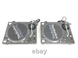 Technics SL1200MK3 2 Turntable Pair Black Direct Player Vintage