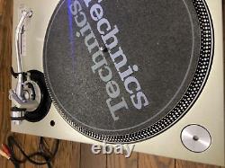Technics SL1200-MK3D × 2 Turntable Pair Dj Silver Direct Player Vintage Rare
