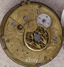 Ths Whitt 1800s Vtg Pair Case Verge Fusee Early Engine Turning Parts/Restoration