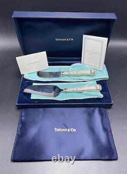 Tiffany & Co Louis Comfort Vintage Pair Sterling Silver Cheese Pastry Knives