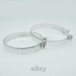 Tiffany & Co Pair of Vintage Sterling Silver Pant Leg Cuff Bike Bicycle Clips