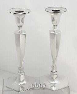 Tiffany & Co Sterling Silver Vintage Candle Sticks 1940's Monogramed Silver Pair