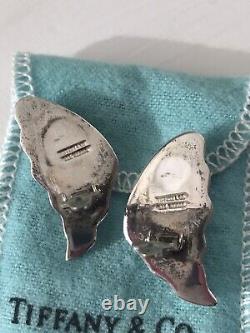 Tiffany & Co. Vintage 1980s Sterling Silver Pair Clip On Earrings