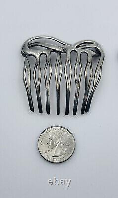 Tiffany & Co. Vintage Pair Angela Cummings Sterling Silver Hair Combs