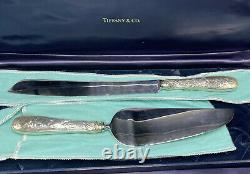 Tiffany & Co Vintage Pair Sterling Silver Audubon Japanese Cake & Pie Knives