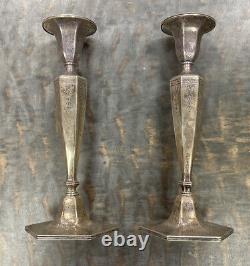 Tiffany co sterling silver candlesticks Vintage 1906-1907