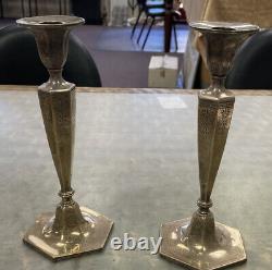 Tiffany co sterling silver candlesticks Vintage 1906-1907