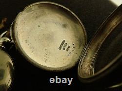 UNUSUAL VINTAGE 18 SIZE KWithKS COIN SILVER PAIR CASE