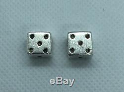 VERY RARE! Vintage Tiffany & Co. Sterling Silver. 925 Gambling Game Dice Pair