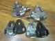Vintage Campagnolo C Record Clipless Pedals & 2 Nos Pair Of Cleats No Hardware