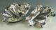 Vintage Sterling Silver Cartier Italy Pair Of Oyster / Clam Dishes