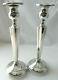 Vtg-antique Pair Of Weighted, Monogramed&hallmarked Sterling Silver Candlesticks