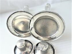 VTG-Antique Pair of Weighted, Monogramed&Hallmarked STERLING Silver Candlesticks