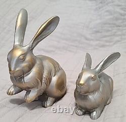 VTG Japanese Crouching Rabbit Pair Lida's Japan